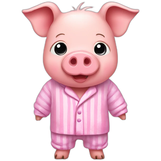 Pig in pijama emoji