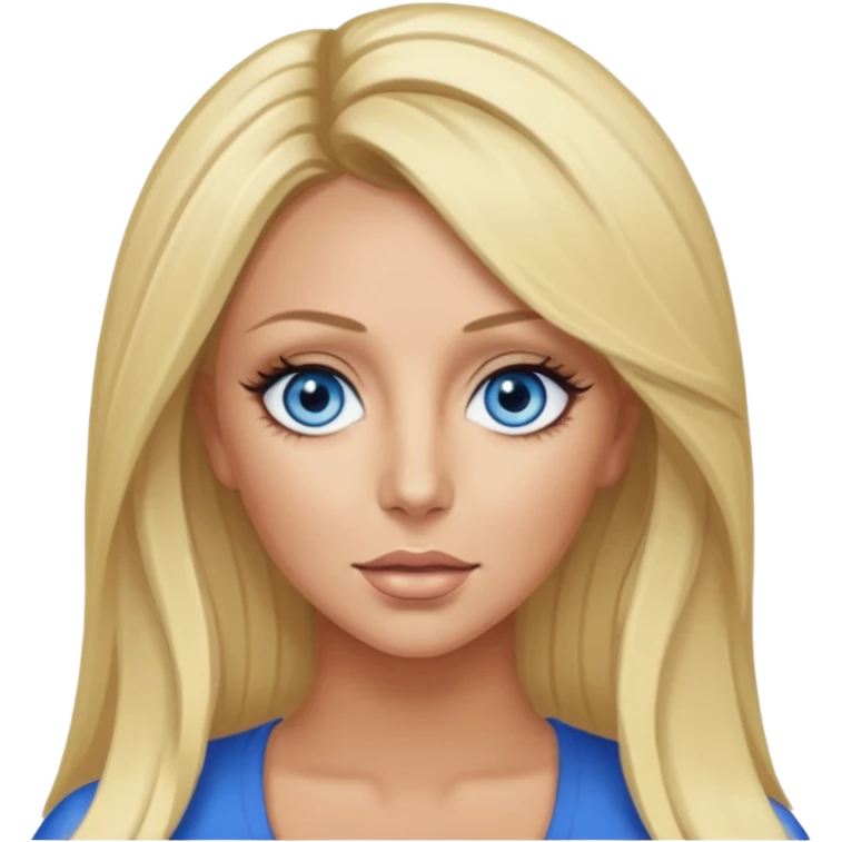 Aubrey O'Day with blue eyes emoji