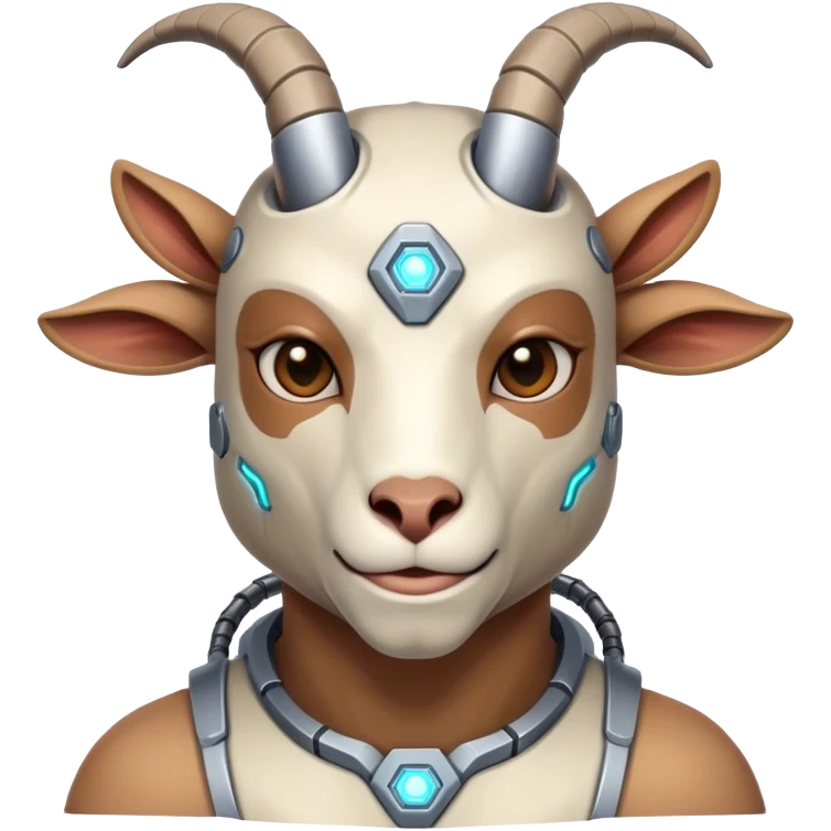 Cybernetic Goat(Ram) man emoji