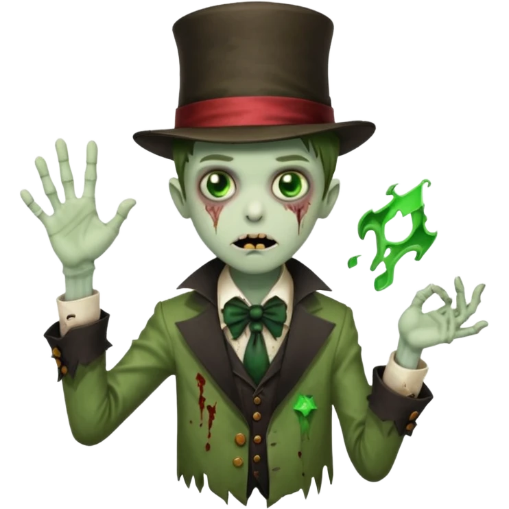 Child magician Zombie emoji
