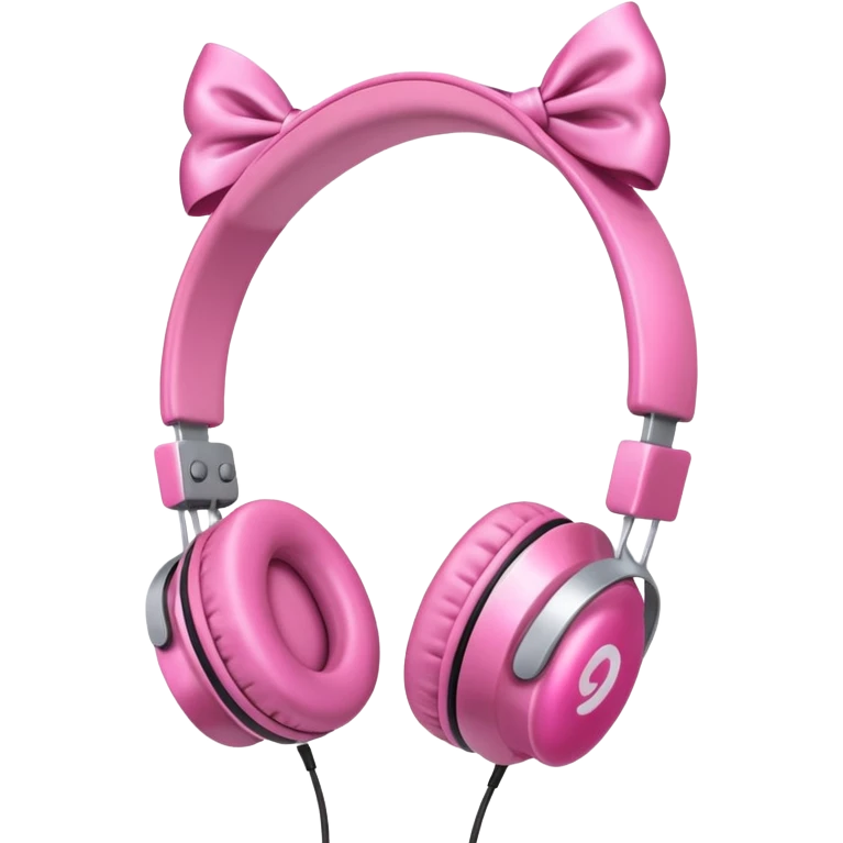 headphones with bows emoji
