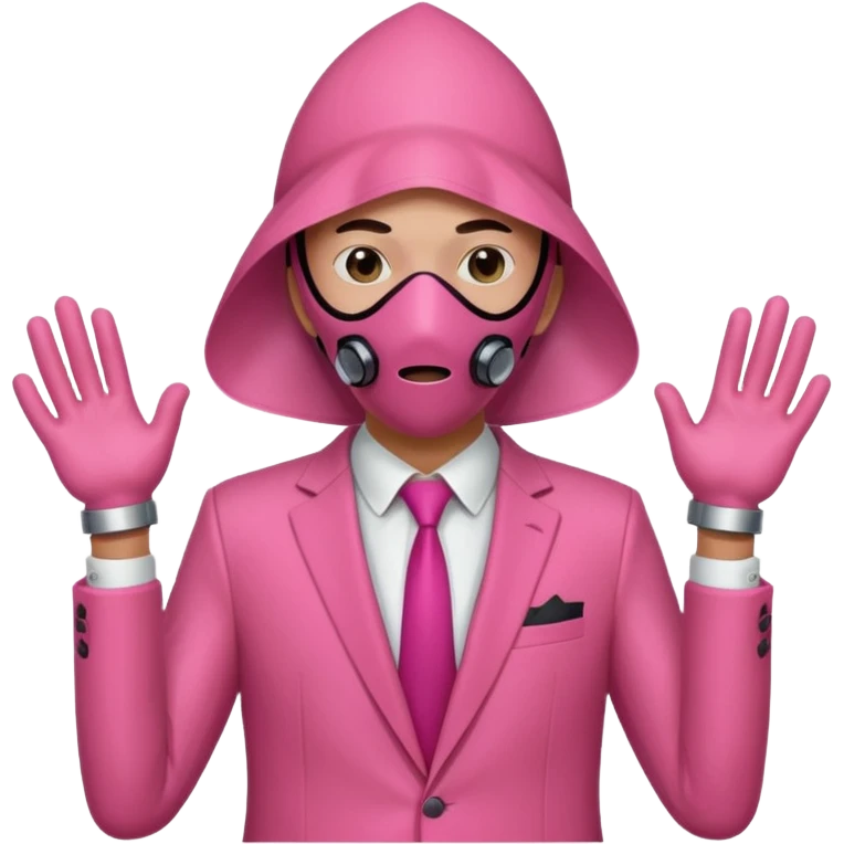squid game pink suit triangle emoji