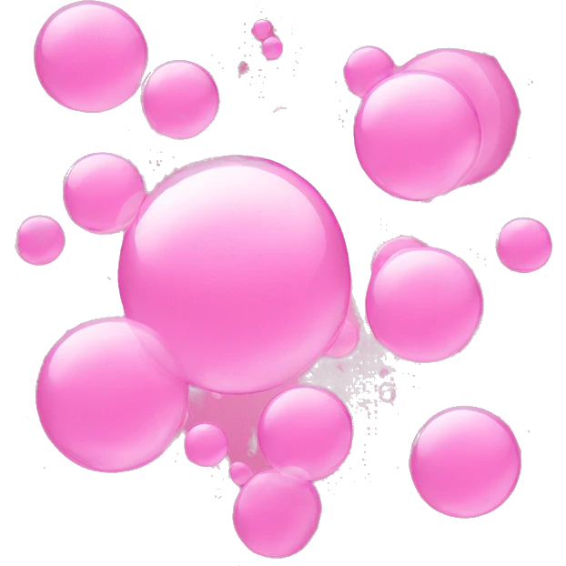 pink bubbles emoji