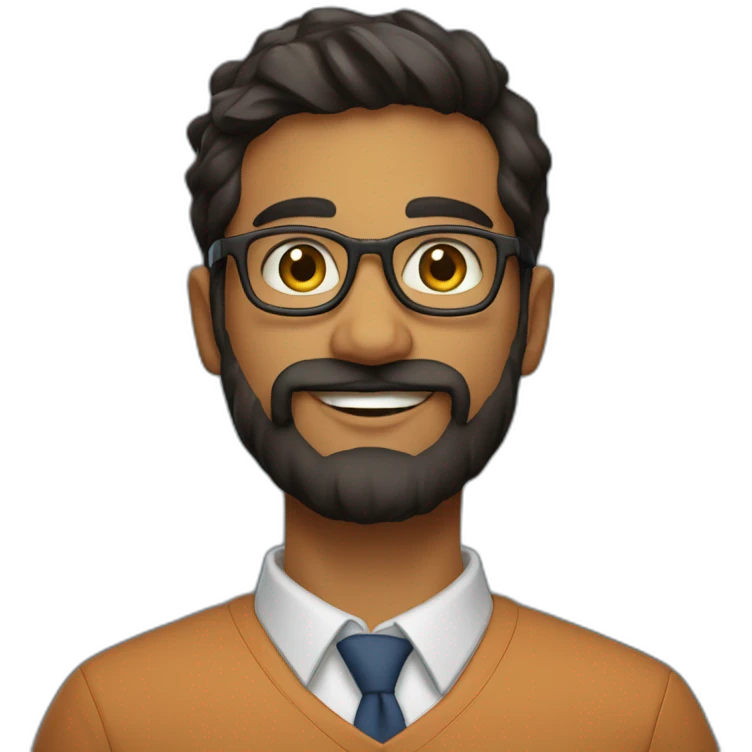 28 year old indian physics phd student at university of pittsburgh with beard emoji