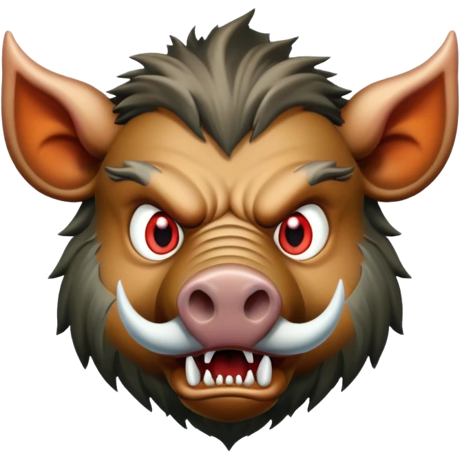 evil boar emoji