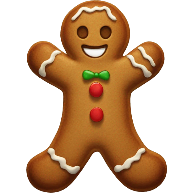gingerbread man emoji