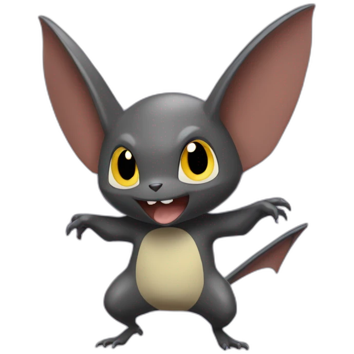 Méchant chauve souris pokemon emoji