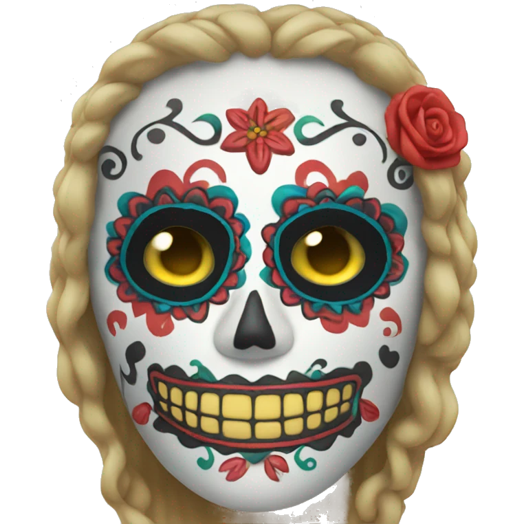 one day of the dead mask emoji