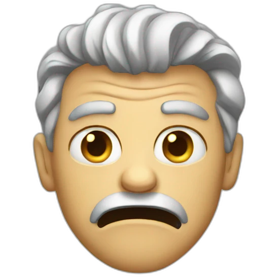 a mad person emoji