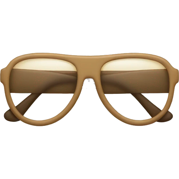 beige glasses emoji