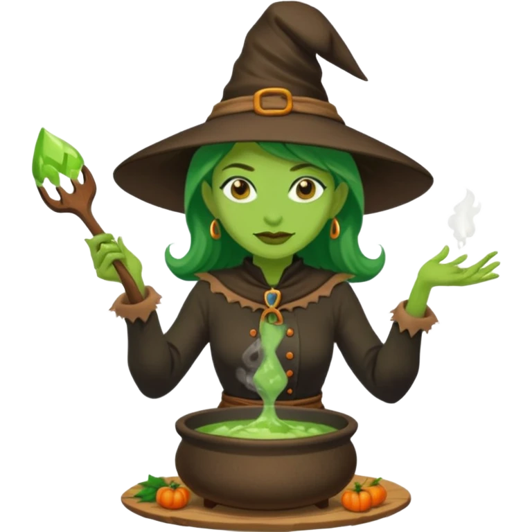 green witch cooking potion emoji