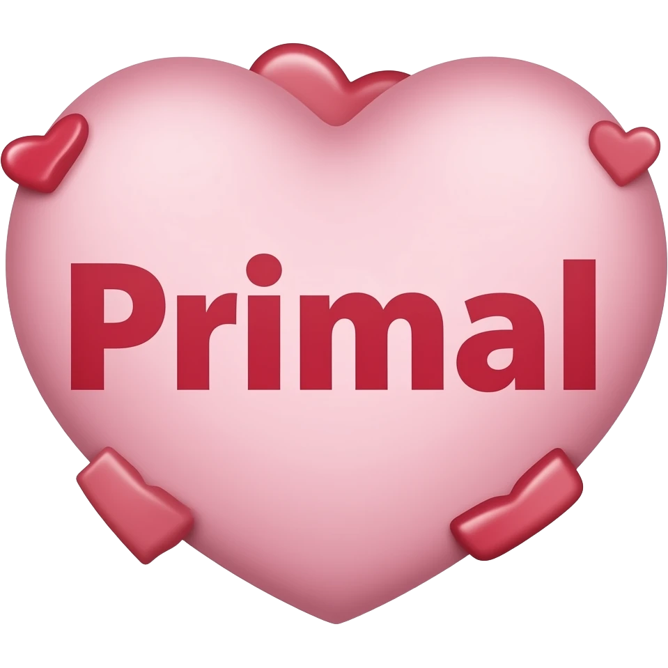 make a naughty sexual and seductive that just says the word "Primal" emoji