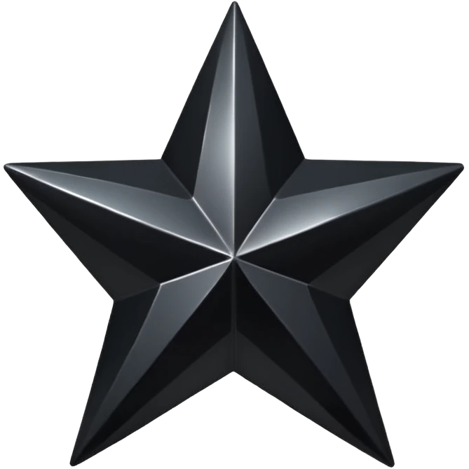 Black Half Star emoji