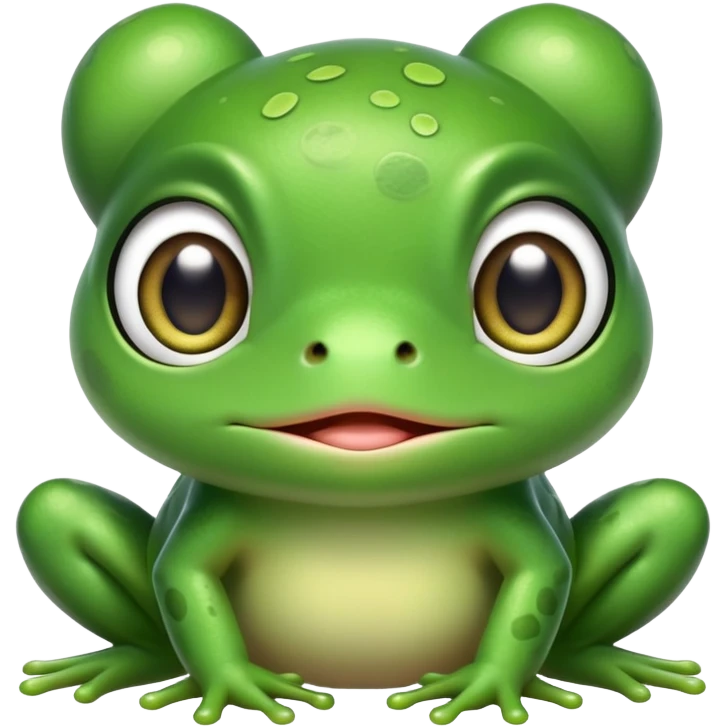 Cute frog kawai emoji