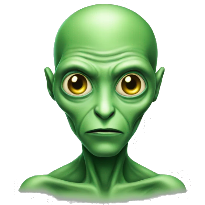 Green alien emoji