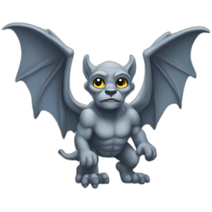 Gargoyle with wings emoji
