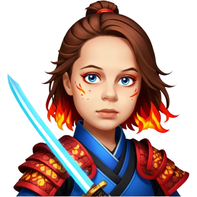 Fire-Wielding Samurai emoji