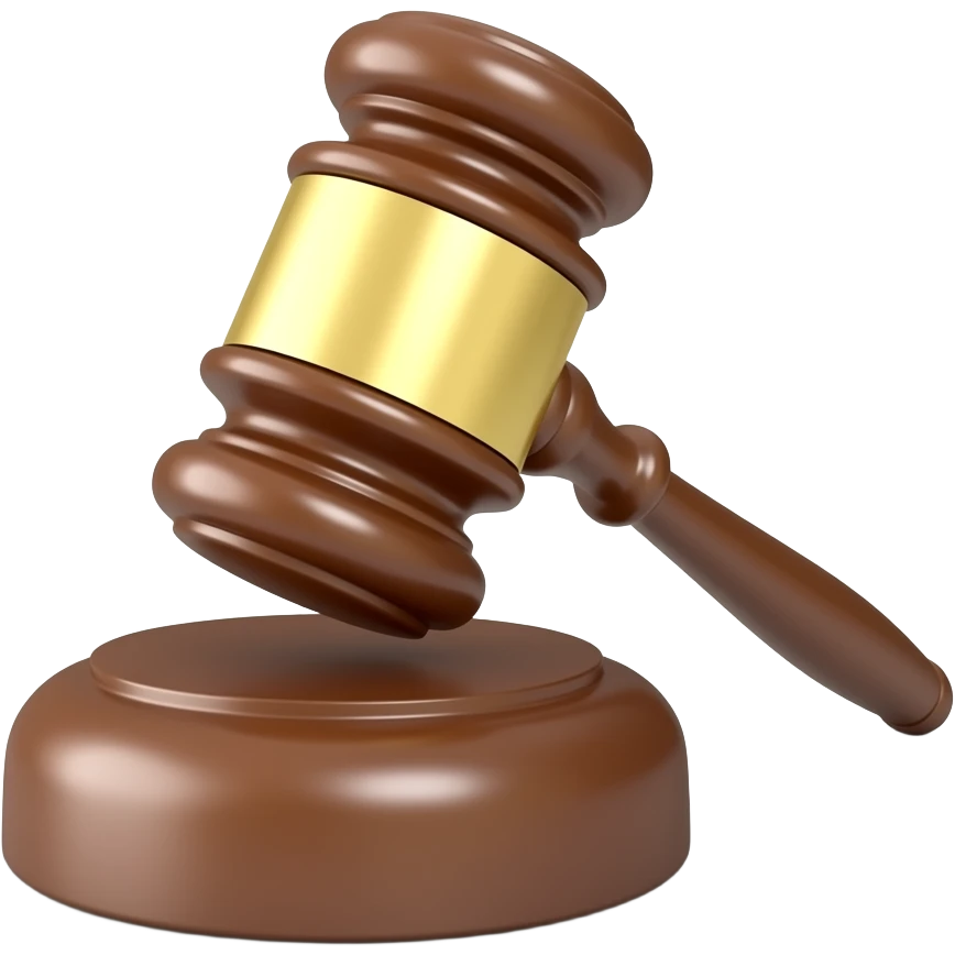 a brown and elegant gavel emoji