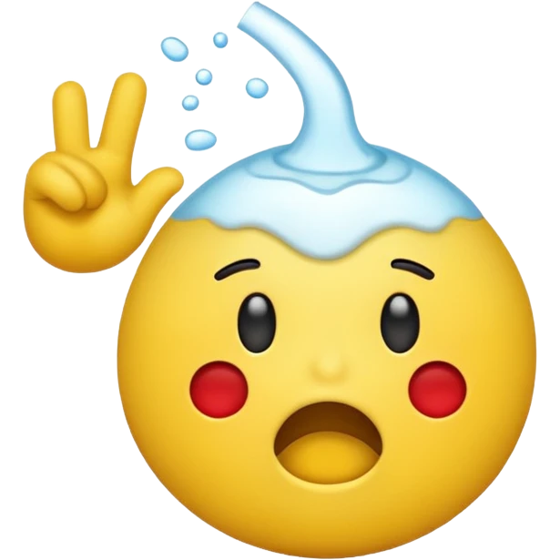 emoji throwing up emoji
