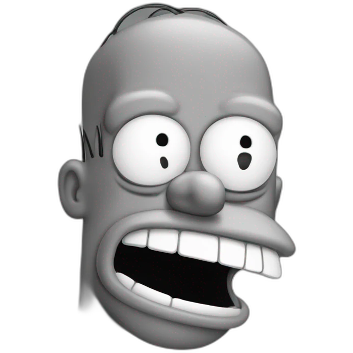 happy homer simpson face emoji