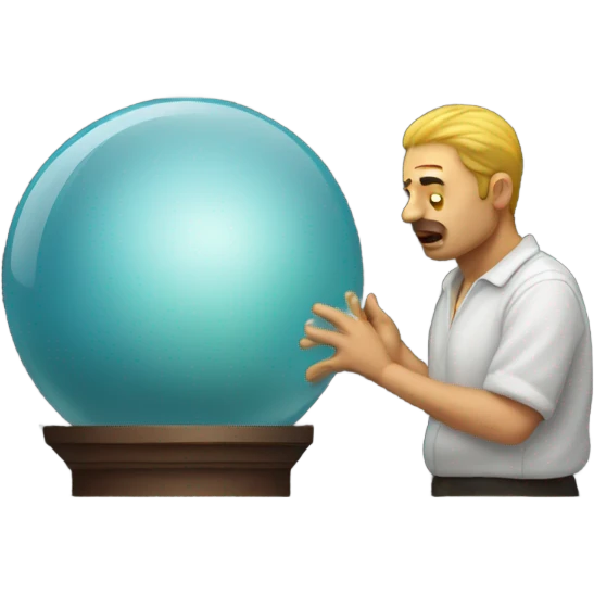 pondering an orb emoji