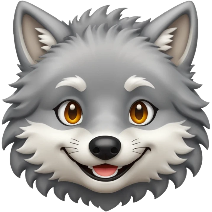 Generate a happy wolf emoji emoji