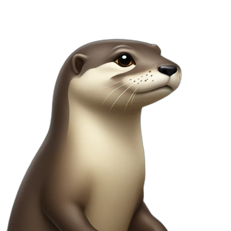 Loutre sur tortu emoji