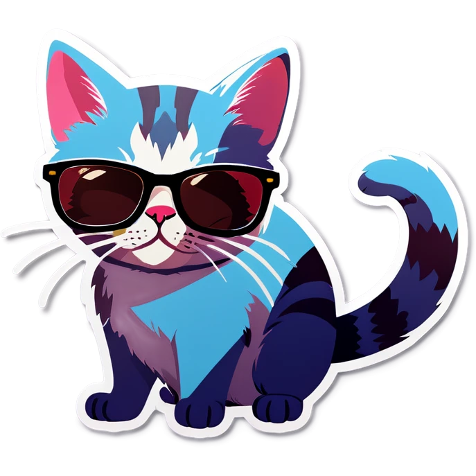 Cat with sunglasses emoji