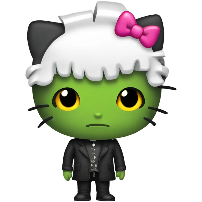 Frankenstein hello kitty emoji