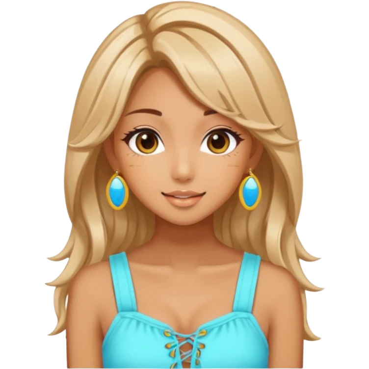 Aesthetic Gyaru Summer Girl emoji