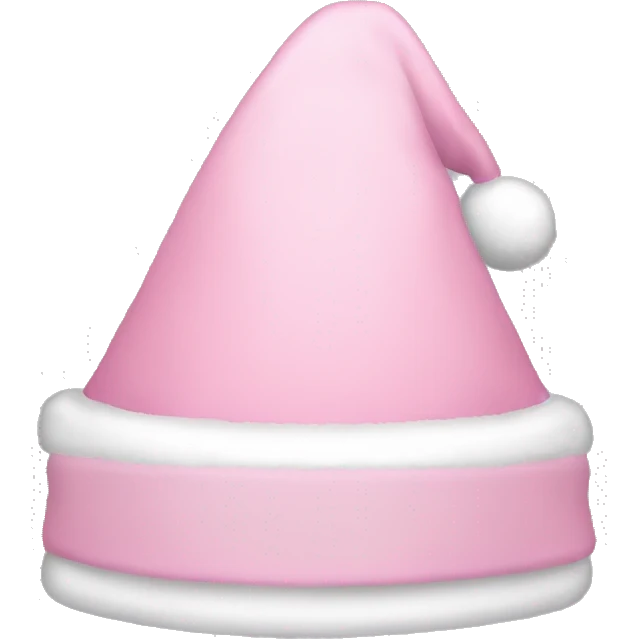light pink santa hat emoji