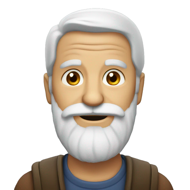anciano con barba emoji