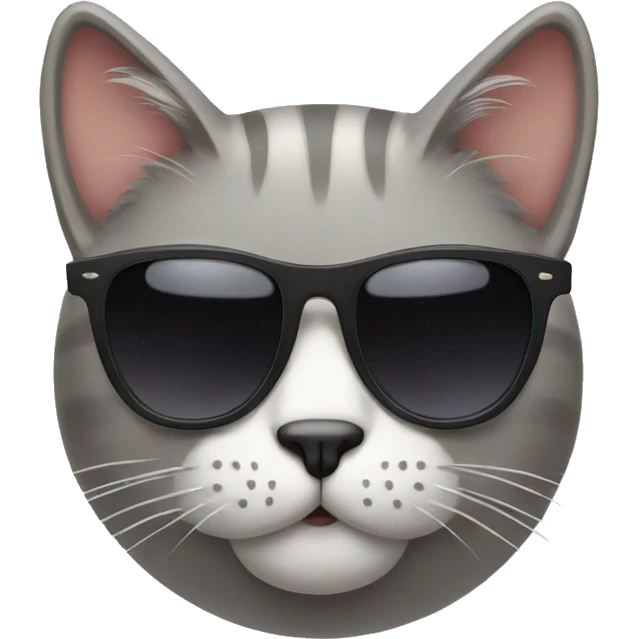 Cat with sunglasses emoji