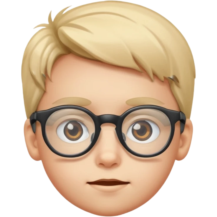 kid with optical emoji