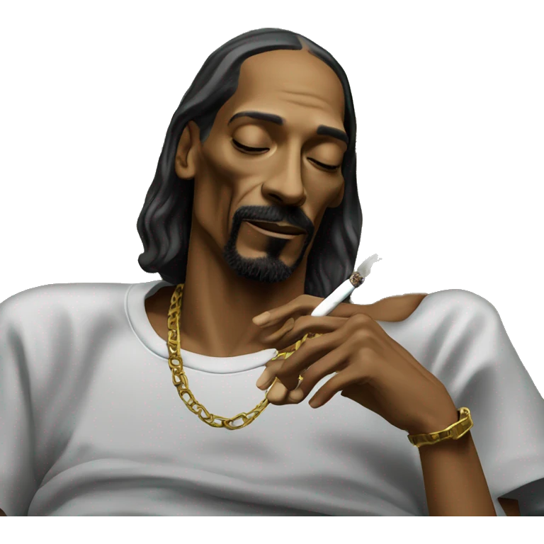 Snoop dogg smoking and good night emoji