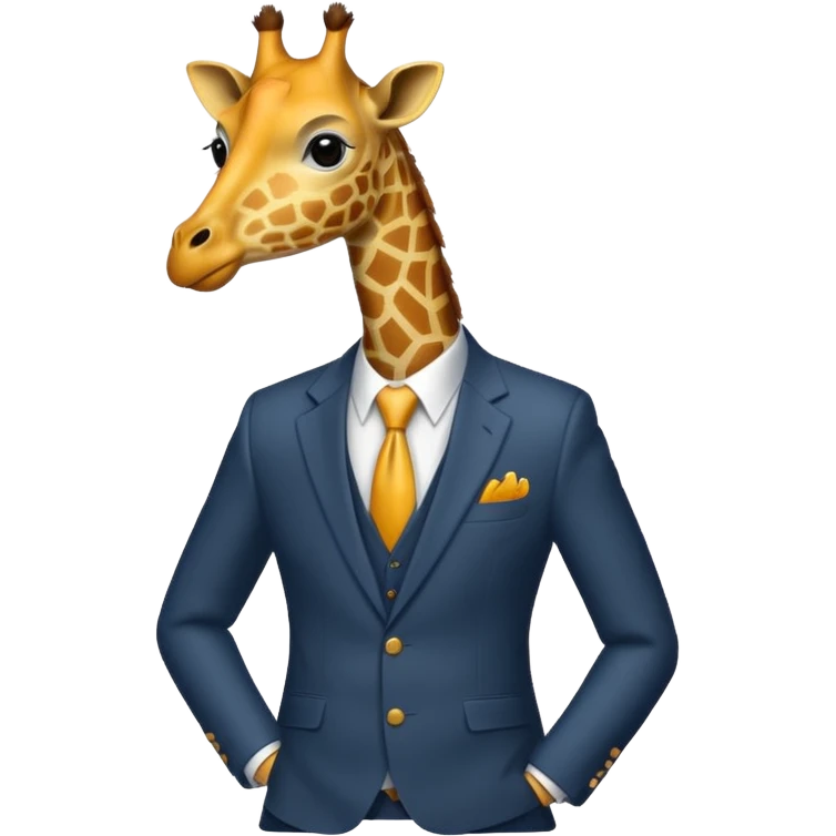  giraffe in suit  emoji