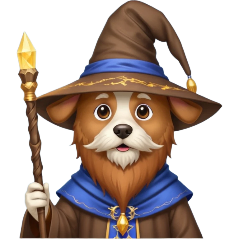 Dog wizard emoji