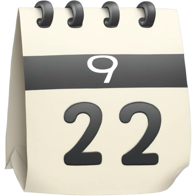 calendar with number 2 emoji