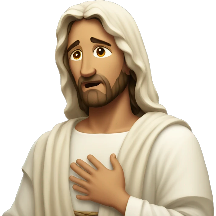 Jesus crying emoji
