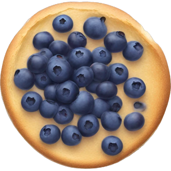 Breakfast with blueberries emoji