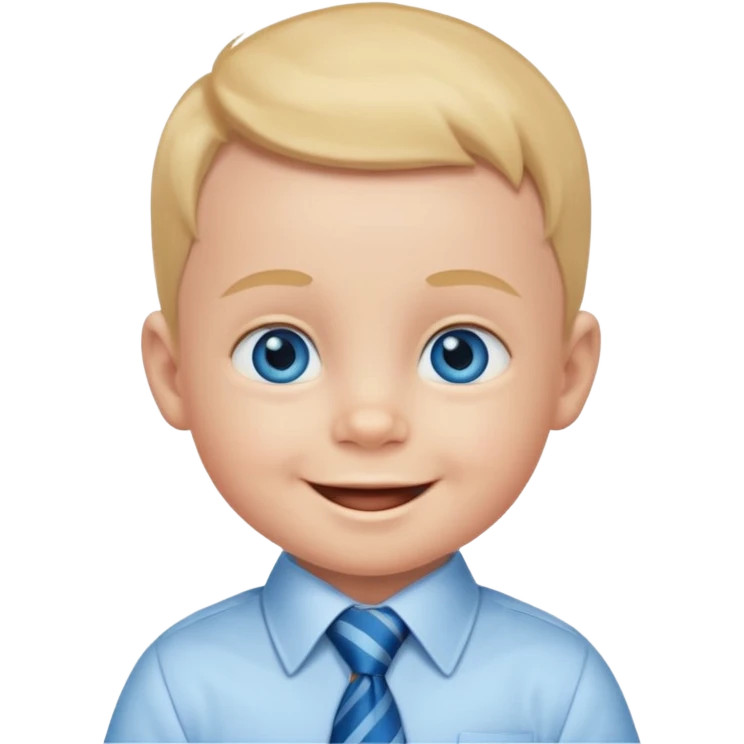 baby with tie emoji