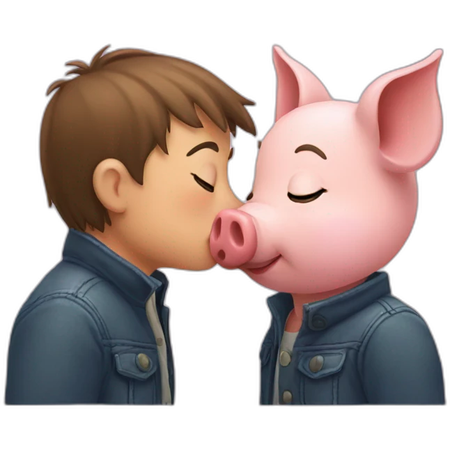 Pig kiss emoji