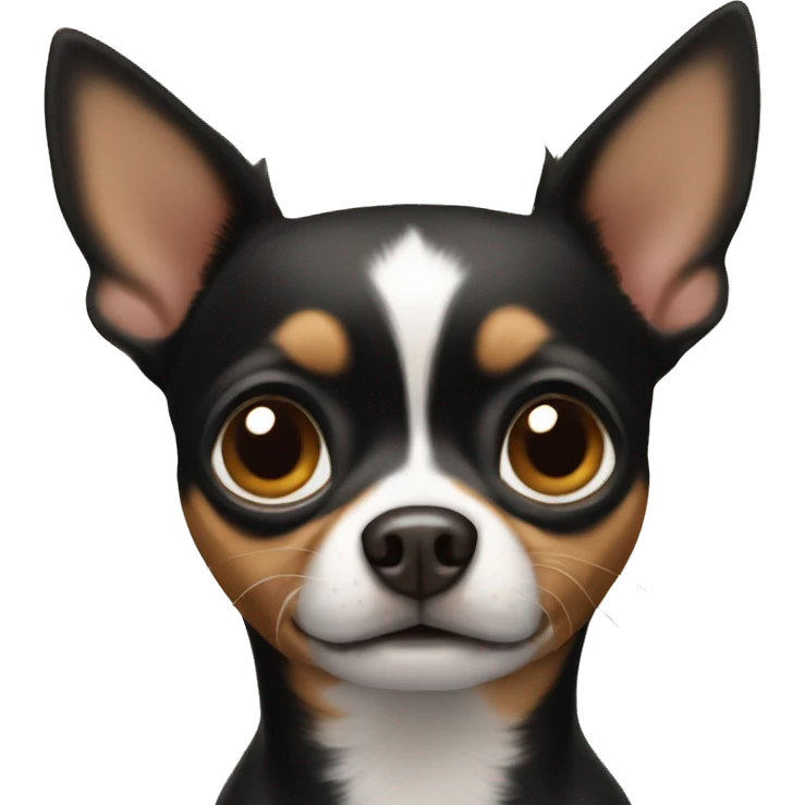 Black brown chihuahua emoji
