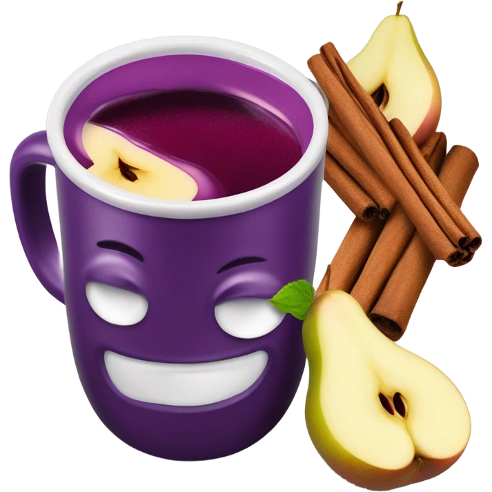 Mulled Blackberry pear juice emoji