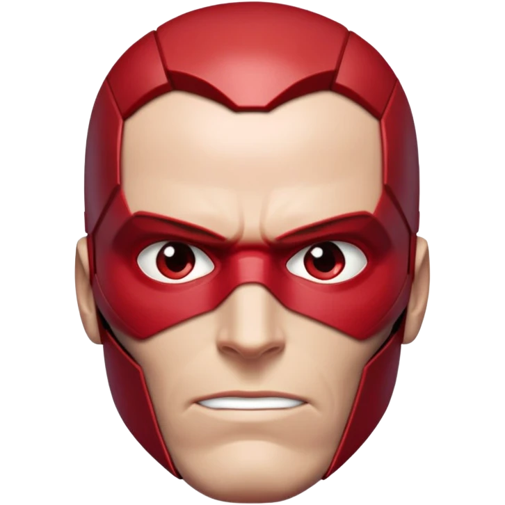 red face vision marvel half body from captain america: civil war emoji