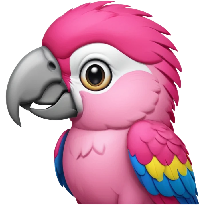 pink parrot  emoji