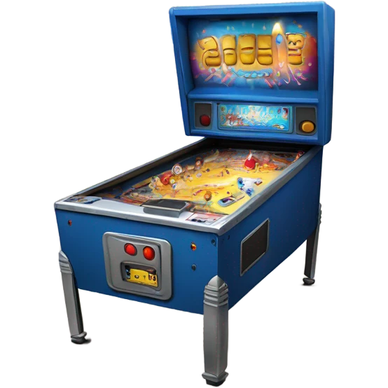 pinball machine with a lit birthday candle on top emoji