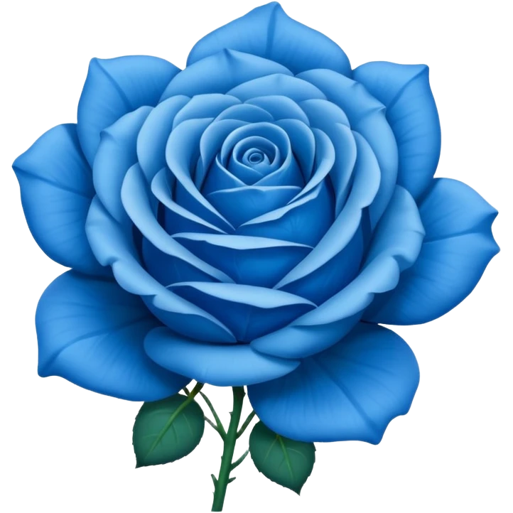Blue rose emoji