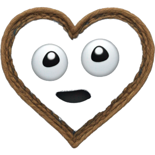 Denim heart emoji