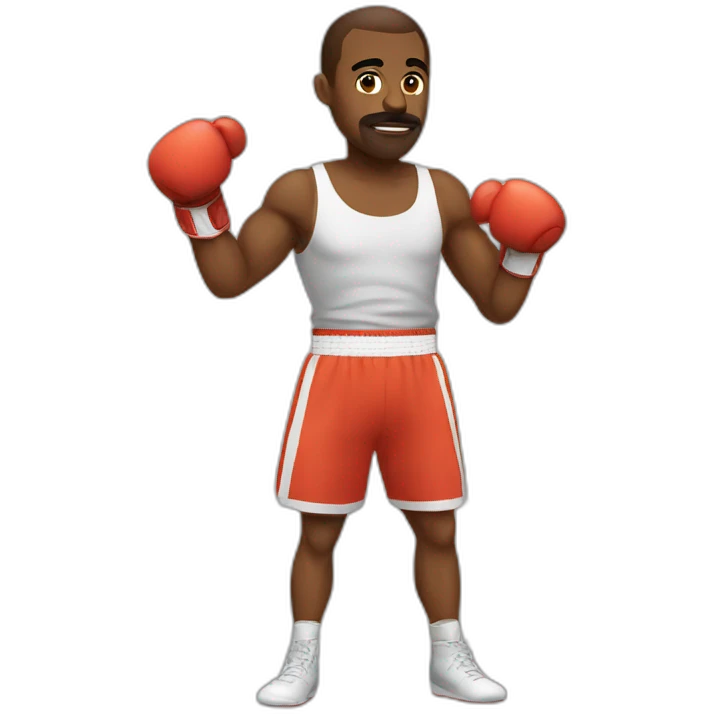 The boxer is training emoji
